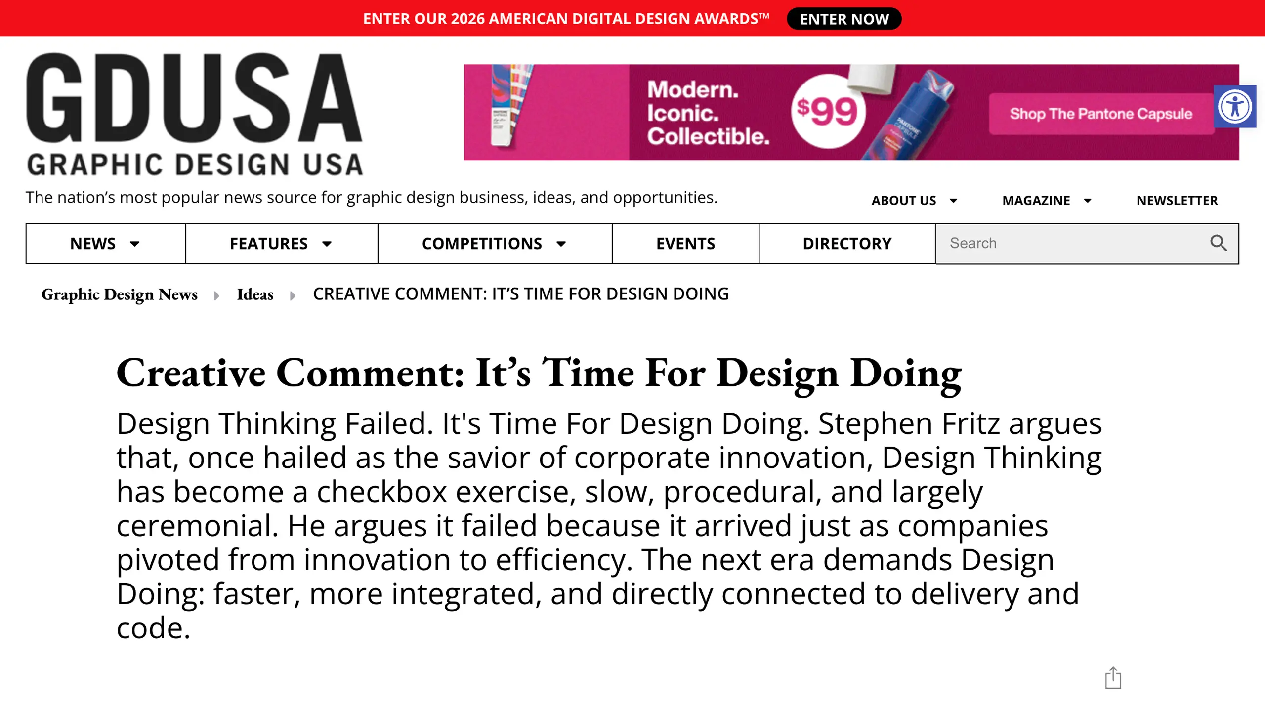 Design Thinking Doing.